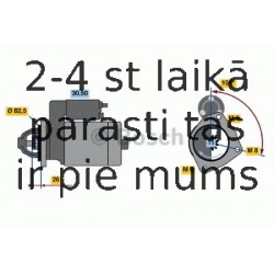 Starteris BOSCH 0 986 011 910