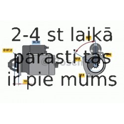 Starteris BOSCH 0 986 011 871