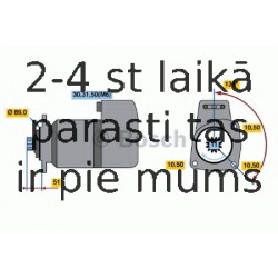 Starteris BOSCH 0 986 011 580