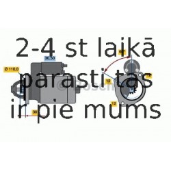 Starteris BOSCH 0 986 011 220