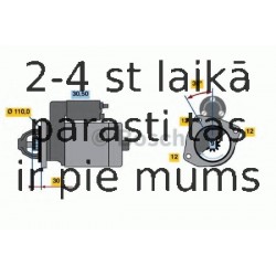 Starteris BOSCH 0 986 011 080