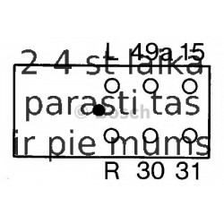 Pagrieziena signāla pārtraucējs BOSCH 0 335 240 002