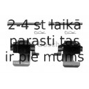 Piederumu komplekts, Disku bremžu uzlikas BOSCH 1 987 474 282