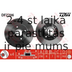Bremžu diski TRW DF2706