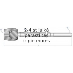 Aksiālais šarnīrs, Stūres šķērsstiepnis MOOG ME-AX-2073