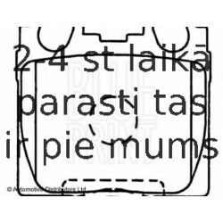 Комплект тормозных колодок, дисковый тормоз BLUE PRINT ADT342108