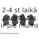 Комплект тормозных колодок, дисковый тормоз BLUE PRINT ADC44267