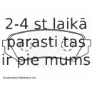 Комплект тормозных колодок, дисковый тормоз BLUE PRINT ADT342111