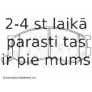 Комплект тормозных колодок, дисковый тормоз BLUE PRINT ADT34288