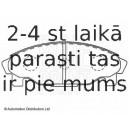 Комплект тормозных колодок, дисковый тормоз BLUE PRINT ADD64220