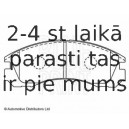 Комплект тормозных колодок, дисковый тормоз BLUE PRINT ADC44250