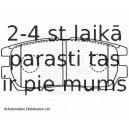 Комплект тормозных колодок, дисковый тормоз BLUE PRINT ADC44243