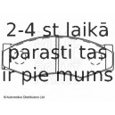 Комплект тормозных колодок, дисковый тормоз BLUE PRINT ADN14218