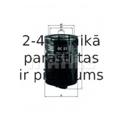 Eļļas filtrs MAHLE ORIGINAL OC 51 OF
