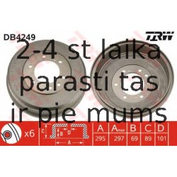 Bremžu trumulis TRW DB4249