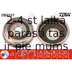 Bremžu trumulis TRW DB4157