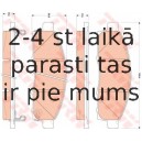 Bremžu uzliku kompl., Disku bremzes TRW GDB3502
