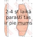 Bremžu uzliku kompl., Disku bremzes TRW GDB3500