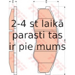 Bremžu uzliku kompl., Disku bremzes TRW GDB3500