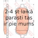 Bremžu uzliku kompl., Disku bremzes TRW GDB1893