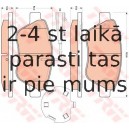 Bremžu uzliku kompl., Disku bremzes TRW GDB1891