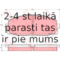 Bremžu uzliku kompl., Disku bremzes TRW GDB770