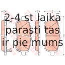 Bremžu uzliku kompl., Disku bremzes TRW GDB3437