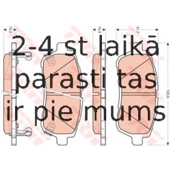 Bremžu uzliku kompl., Disku bremzes TRW GDB3437