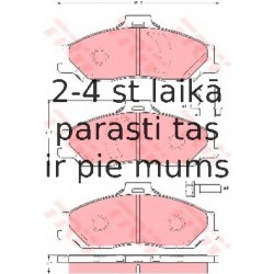 Bremžu uzliku kompl., Disku bremzes TRW GDB3353