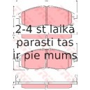 Bremžu uzliku kompl., Disku bremzes TRW GDB3340