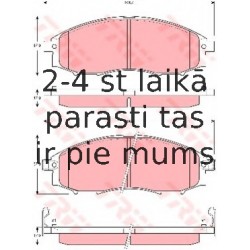 Bremžu uzliku kompl., Disku bremzes TRW GDB3340