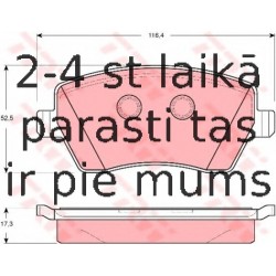 Bremžu uzliku kompl., Disku bremzes TRW GDB3332