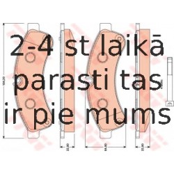 Bremžu uzliku kompl., Disku bremzes TRW GDB1780