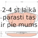Bremžu uzliku kompl., Disku bremzes TRW GDB1740