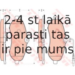 Bremžu uzliku kompl., Disku bremzes TRW GDB1718