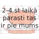 Bremžu uzliku kompl., Disku bremzes TRW GDB1669