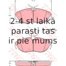 Bremžu uzliku kompl., Disku bremzes TRW GDB1425