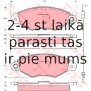 Bremžu uzliku kompl., Disku bremzes TRW GDB1402