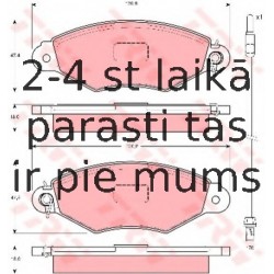 Bremžu uzliku kompl., Disku bremzes TRW GDB1402