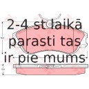 Bremžu uzliku kompl., Disku bremzes TRW GDB1295