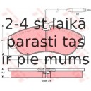 Bremžu uzliku kompl., Disku bremzes TRW GDB1106