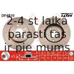 Bremžu diski TRW DF4810