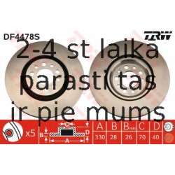 Bremžu diski TRW DF4478S