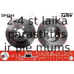 Bremžu diski TRW DF4344