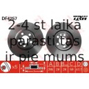Bremžu diski TRW DF4257