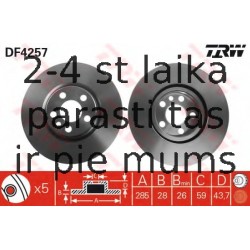 Bremžu diski TRW DF4257