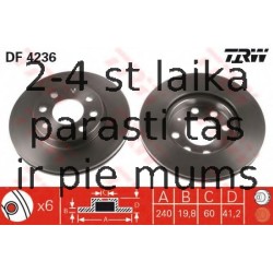 Bremžu diski TRW DF4236