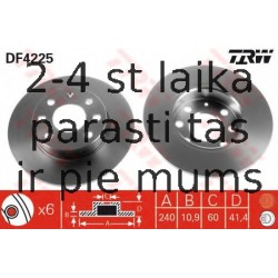 Bremžu diski TRW DF4225