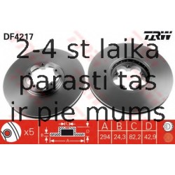 Bremžu diski TRW DF4217