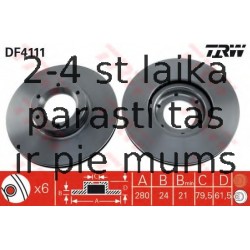 Bremžu diski TRW DF4111